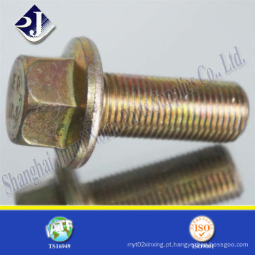 Zinco revestido parafuso de flange (DIN6921)